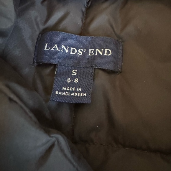 Lands' End Women's Gray/Charcoal Snap front Quilted Puffer Vest Size Small - Picture 6 of 7